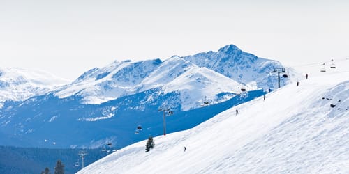 Vail Colorado Ski Resort Chairlift in Winter