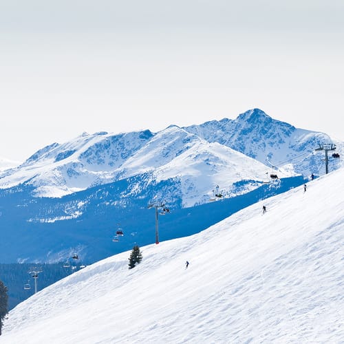 Vail Colorado Ski Resort Chairlift in Winter